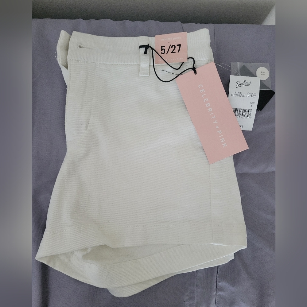 Celebrity Pink Women's Cream Shorts - Picture 2 of 5